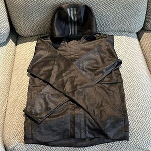 Men’s Adidas Gray & Black Zip-Up Sweatshirt - Size S